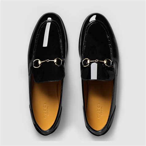 gucci patent leather horsebit loafers|gucci horsebit detailed leather loafers.